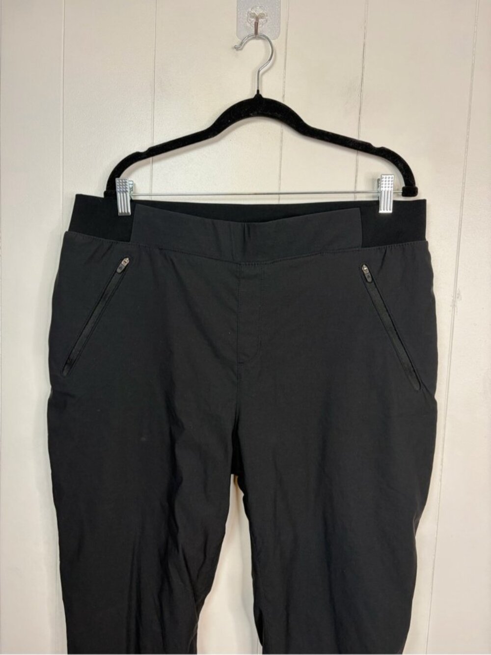 Eddie Bauer first ascent fleece lined pants Black womens size 16 Hiking Outdoor - Picture 5 of 14